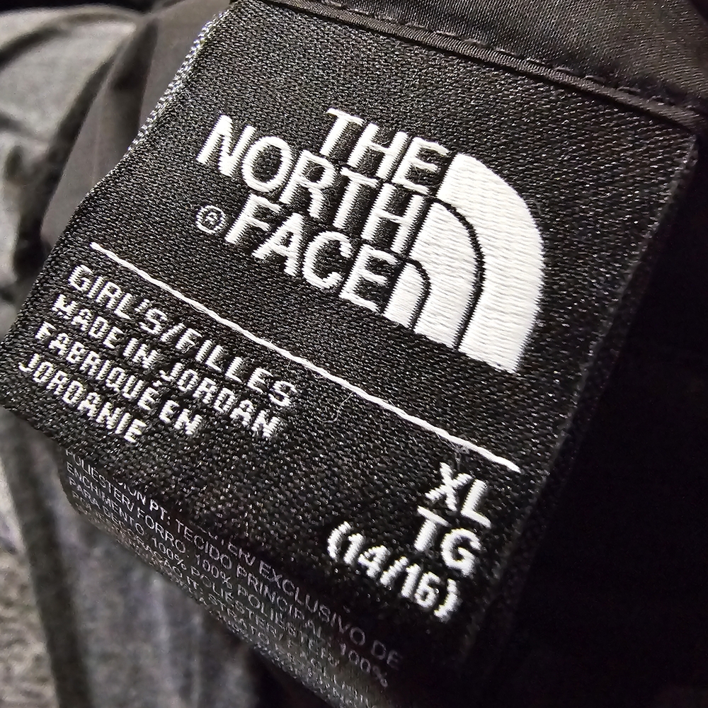 Pre Owned North Face Girls Black Performance Jacket XL (14/16) - Picture 7 of 8